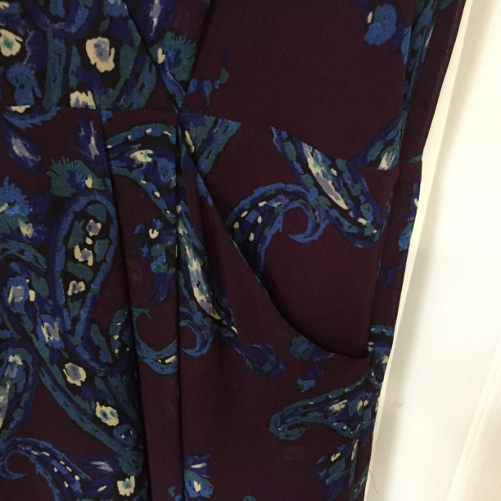 CAbi Purple and Blue Midi Dress - Picture 7 of 16